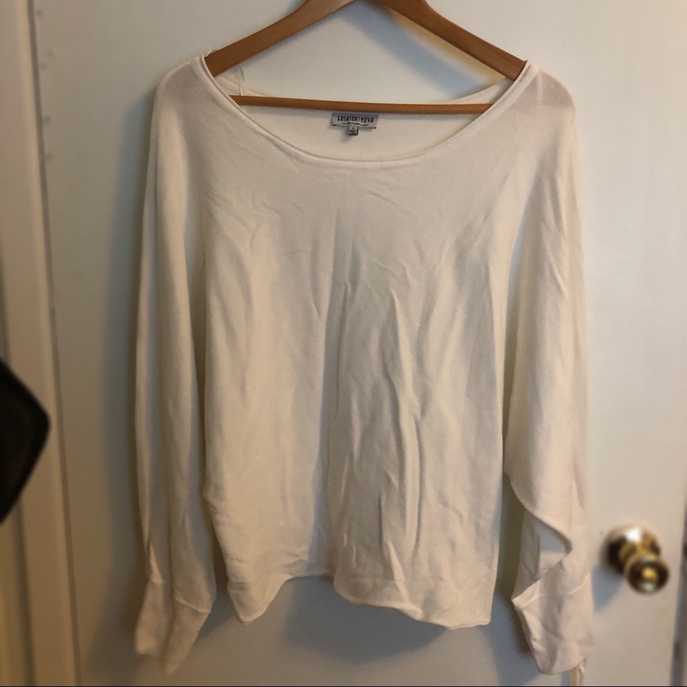 Off the shoulder sweater